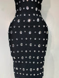 Rhinestone Bodycon Maxi Dress