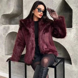 Short Soft Faux Fur Coa| Elegant Women’s Outerwear