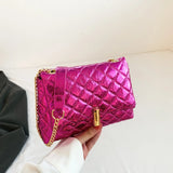 Luxury Laser Design Quilted Shoulder Bag