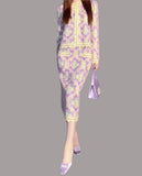 Bright Vintage Two-Piece Skirt Set for Fall