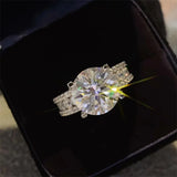 2 Carat Moissanite Engagement Ring