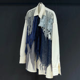 Casual Blue Designer Shirt for Women