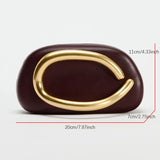 Leather Clutch & Shoulder Handbag