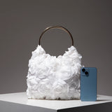 Rose Flower Hand Bag| Elegant Floral Purse for Women