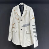 Trendy Patch Detail Casual Blazer