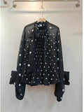 Lightweight Elegant Polka Dot Chiffon Blouse