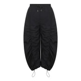 Drawstring Streetwear Parachute Pants