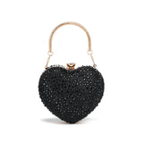 Heart Shaped Studded Inlay HandbagHeart Shaped Studded Inlay Handbag