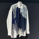 Casual Blue Designer Shirt for Women