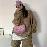 Plaid Turtleneck Sweater & Elastic Shorts | Casual Chic Outfit