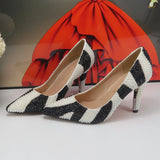 Zebra Pearl Heels