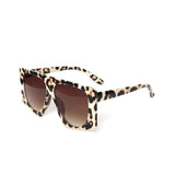 Oversized Punk Leopard Rectangle Sunglasses