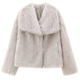 Short Soft Faux Fur Coa| Elegant Women’s Outerwear